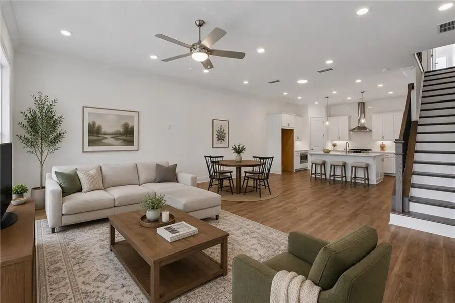 Furnished interior view inside a new home in Waterhaven, Cumming (Image 15).