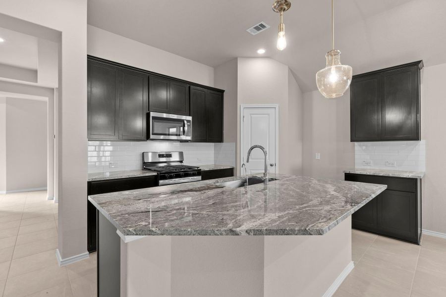 Furnished interior view inside a new home in The Meadows at Imperial Oaks, Conroe (Image 7).