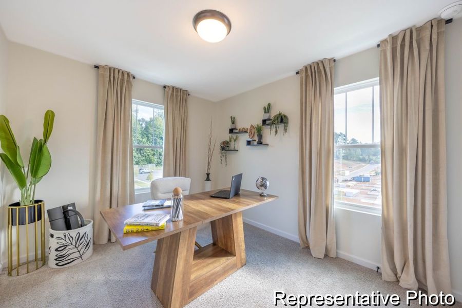 Furnished interior view inside a new home in Village at Reedy Creek Townhomes, Charlotte (Image 19).