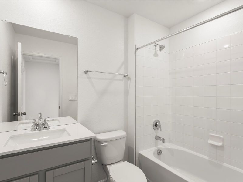 Furnished interior view inside a new home in Poudre Heights: The Meadow Collection, Windsor (Image 4).