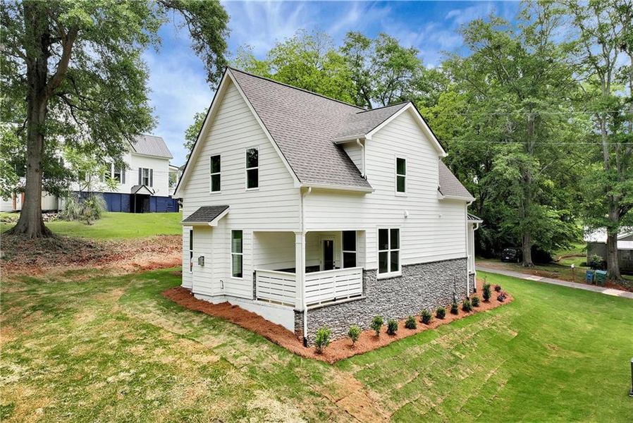 Front exterior of a new home in , Commerce, GA, highlighting curb appeal (Image 26).