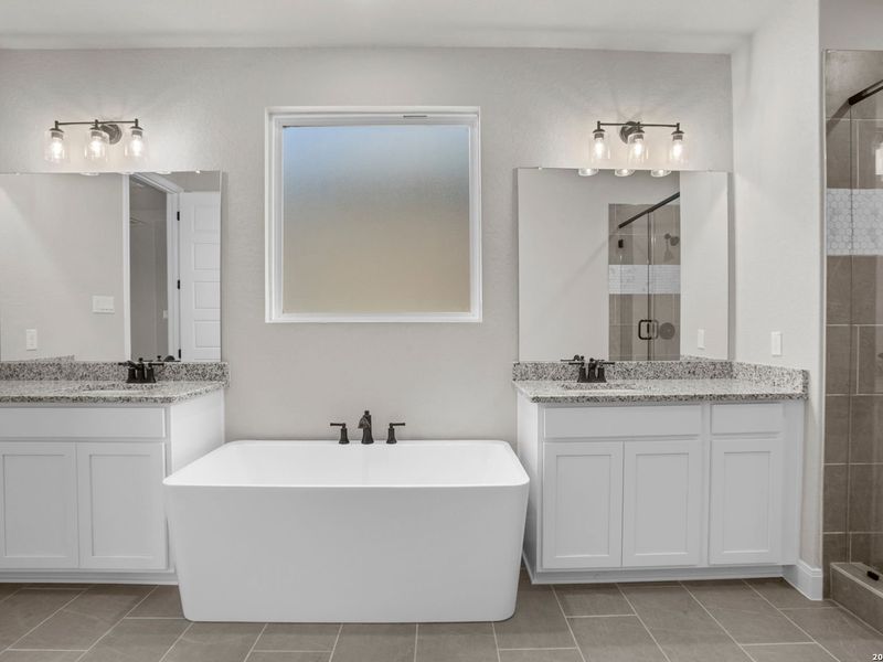 Furnished interior view inside a new home in Ladera, San Antonio (Image 15).
