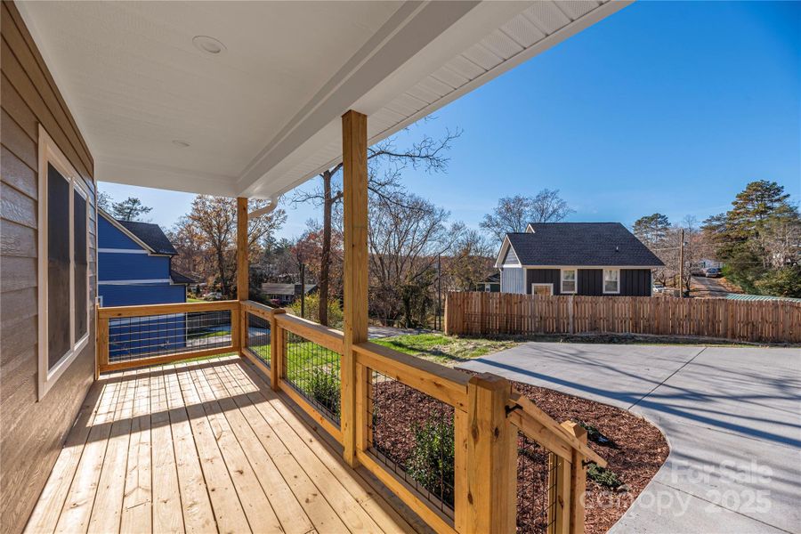 Exterior details and patio area of a home in , Asheville (Image 4).