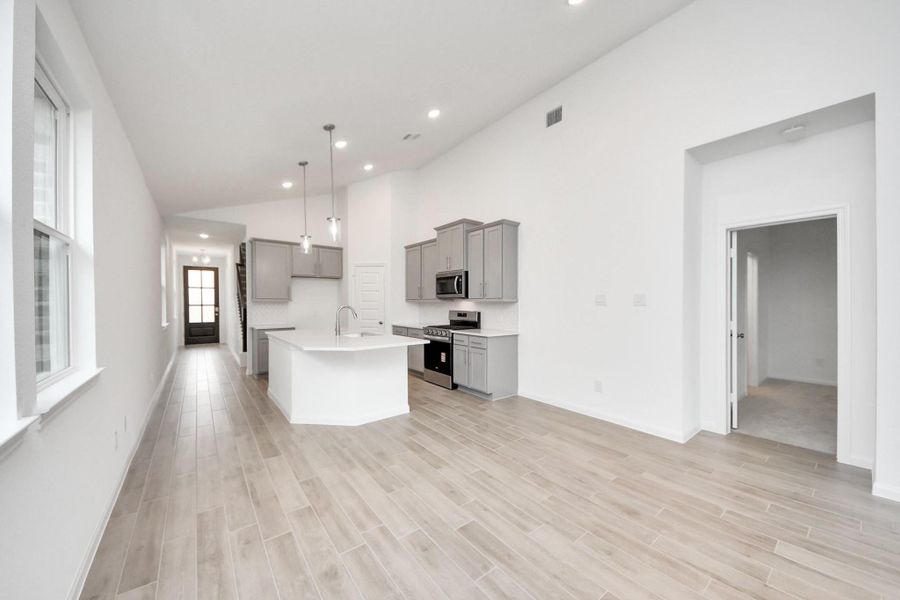 Furnished interior view inside a new home in Elyson, Katy (Image 6).