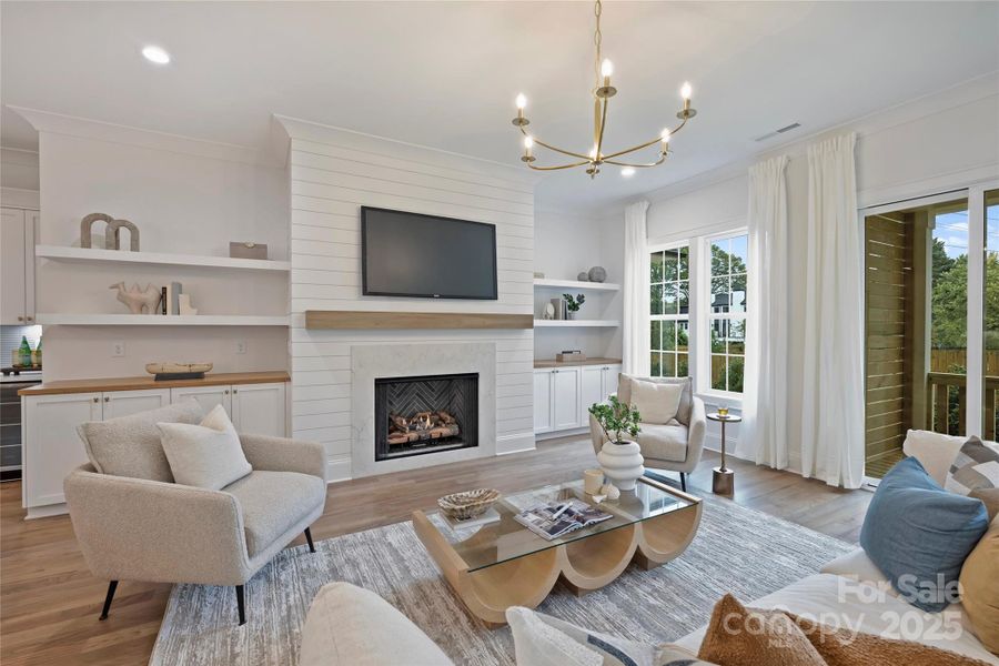 Furnished interior view inside a new home in , Charlotte (Image 22). Furnished interior view inside a new home in , Charlotte (Image 22).