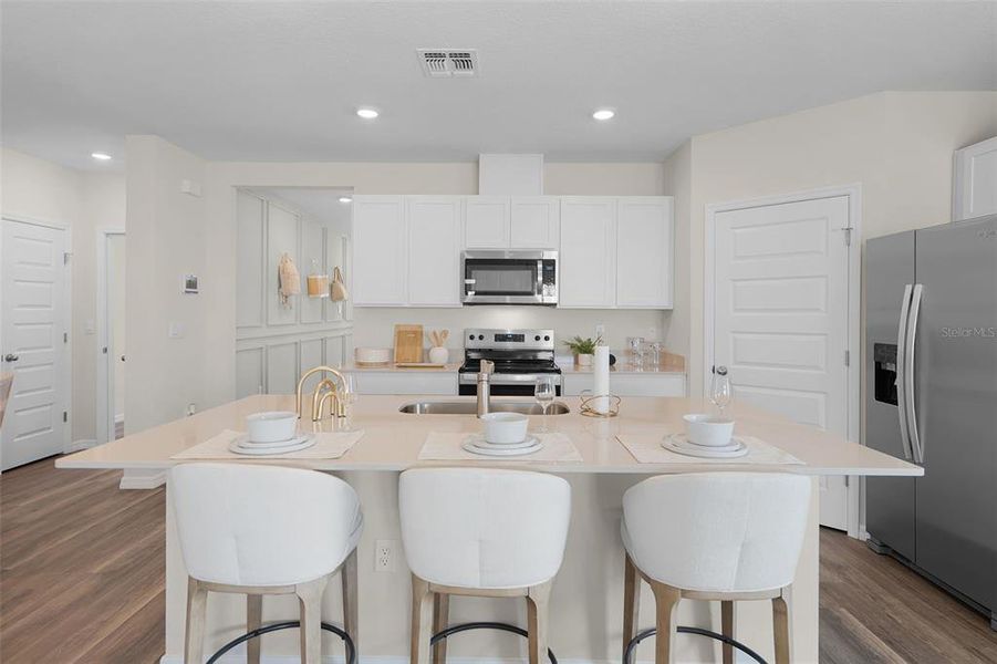 Furnished interior view inside a new home in Wind Meadows South, Bartow (Image 15).