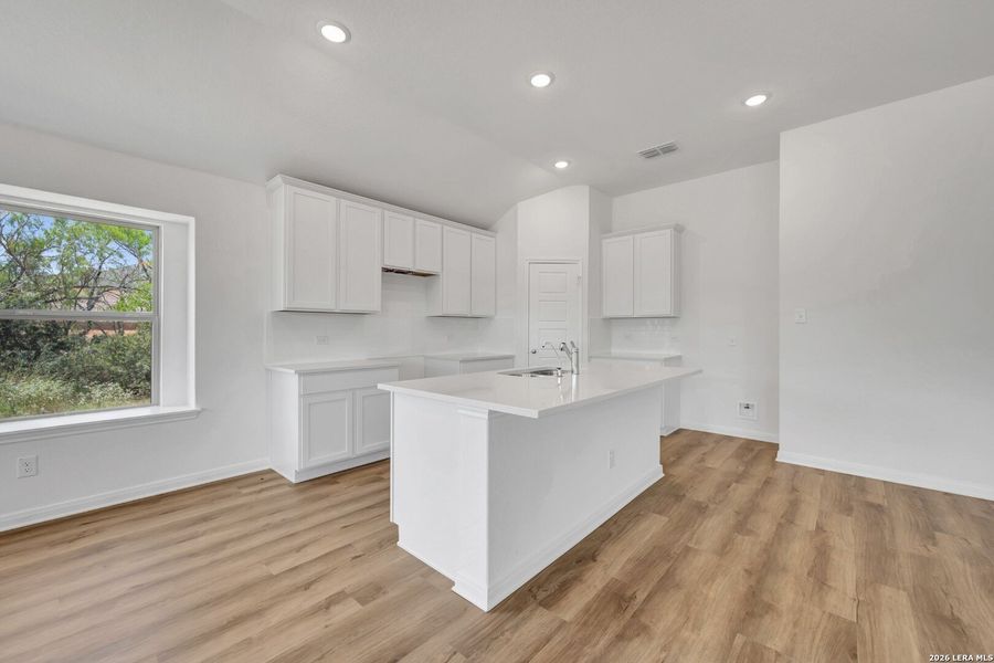 Furnished interior view inside a new home in Chaparral Ranch, Floresville (Image 4).