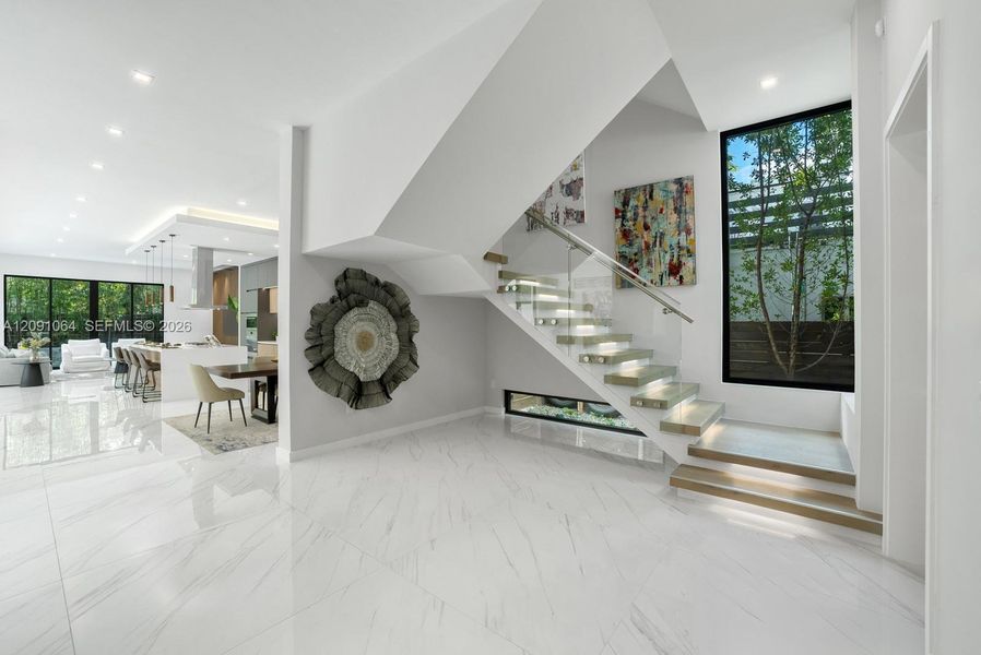 Furnished interior view inside a new home in , Miami (Image 6).