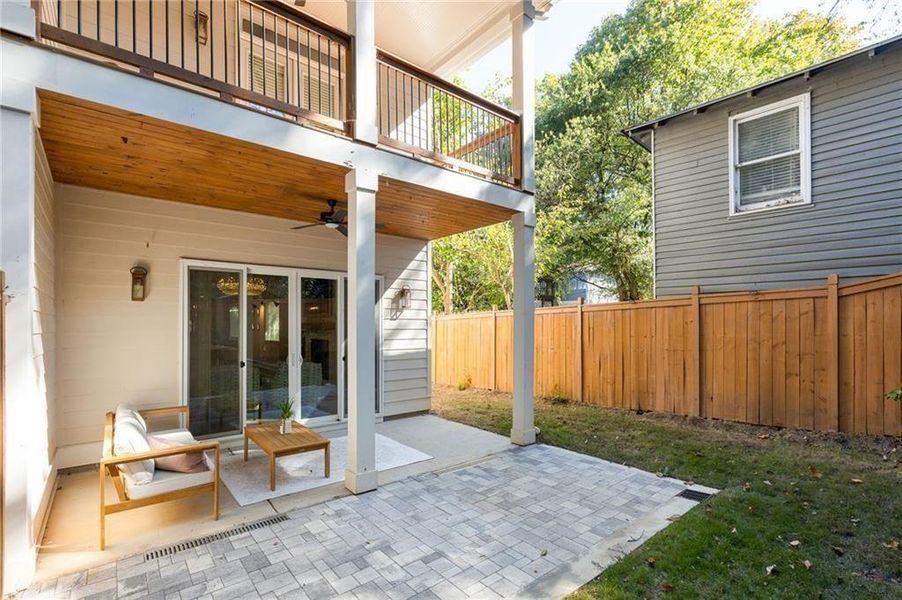 Exterior details and patio area of a home in , Atlanta (Image 26).