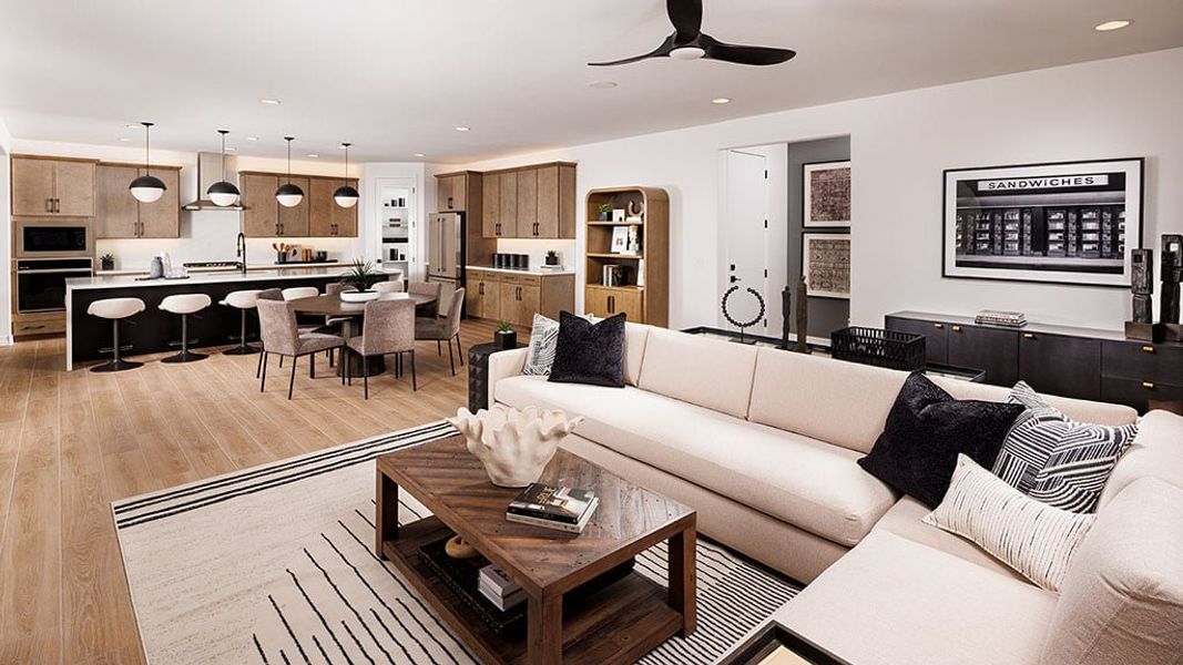 Representative furnished interior of a home built from the Overland by Taylor Morrison in Alamar, Avondale (Image 4).