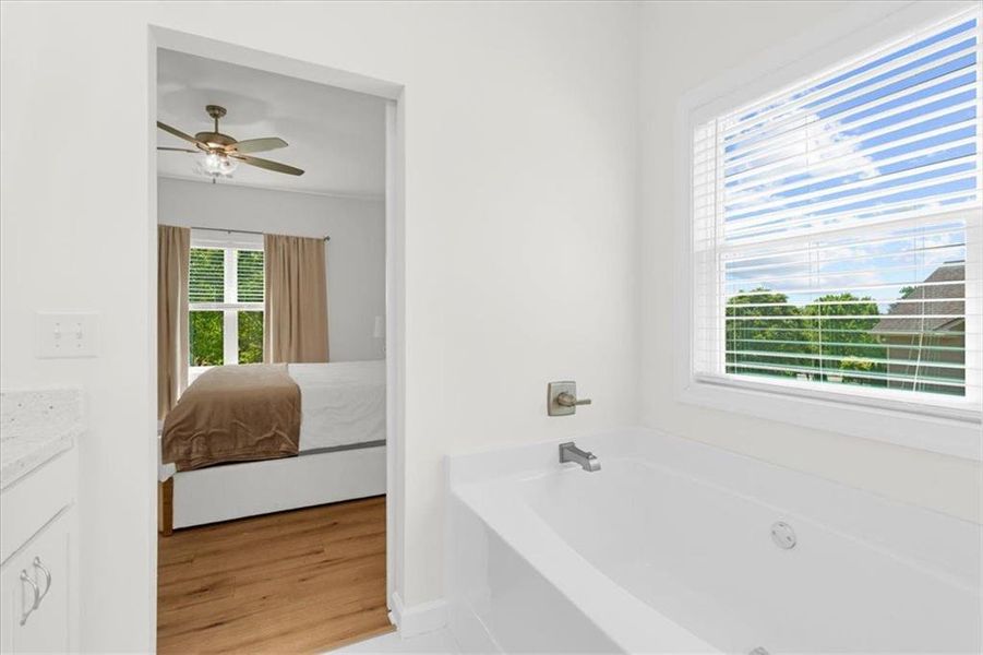 Furnished interior view inside a new home in , Cleveland (Image 19).