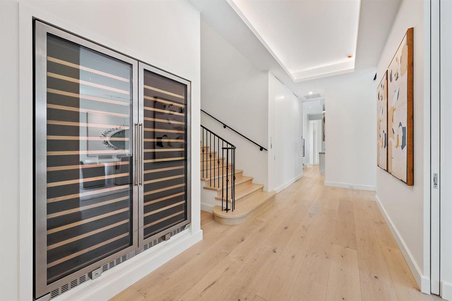 Wine Fridge to Hall