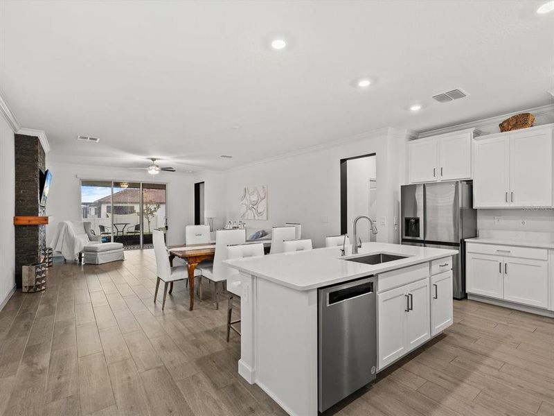 Furnished interior view inside a new home in Southshore Bay Active Adult, Wimauma (Image 19).