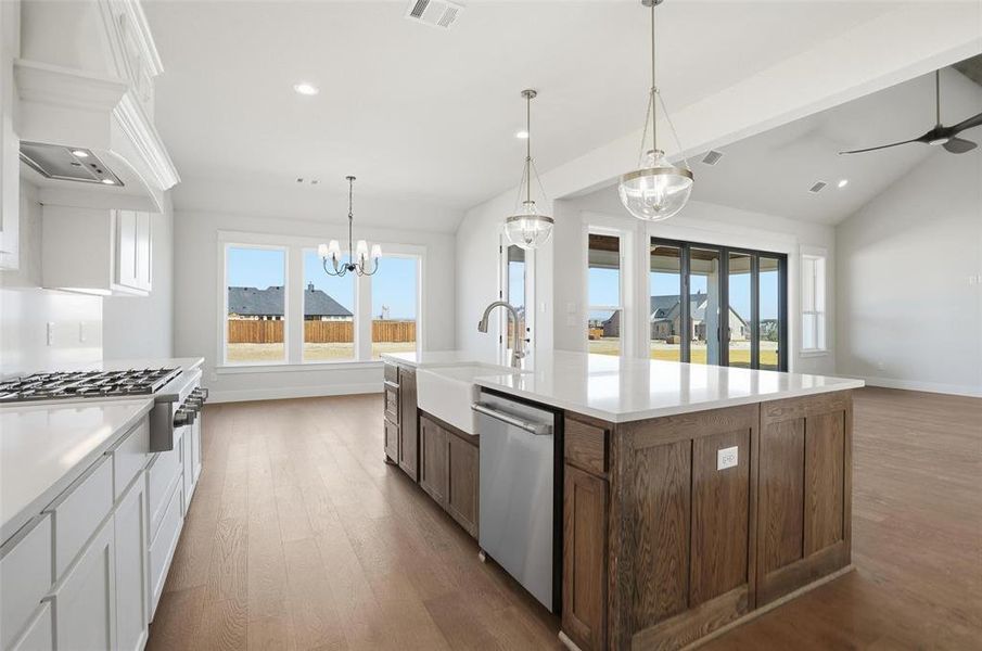 Furnished interior view inside a new home in Aledo Heights - Aledo ISD, Aledo (Image 9).