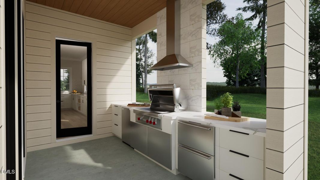 Outdoor Kitchen Rendering