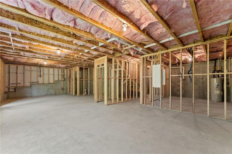 In-progress construction of a new home in , Dawsonville, GA (Image 33).