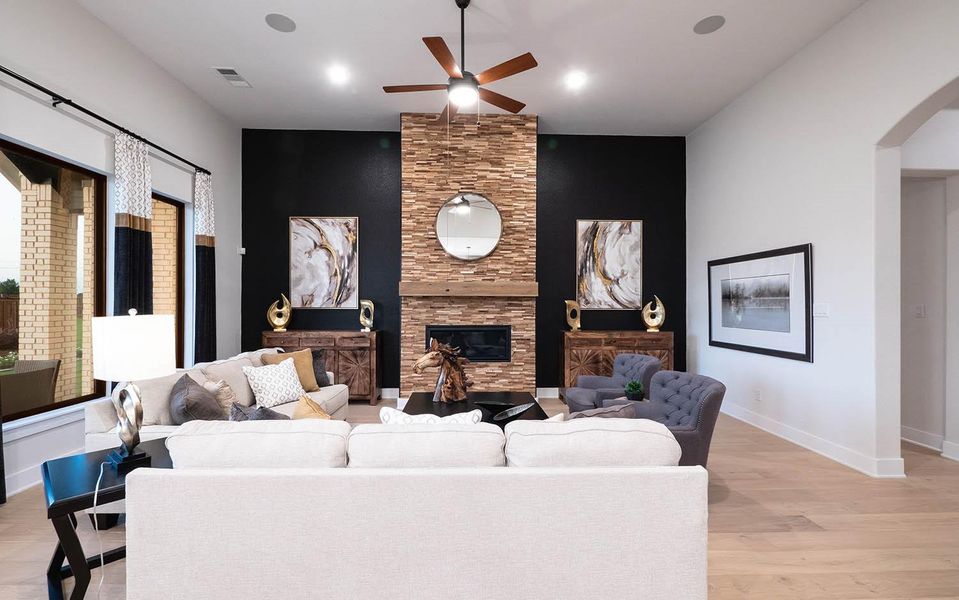 Furnished interior view inside a new home in Marvida, Cypress (Image 29).