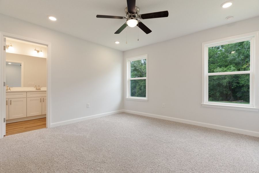 Spacious, unfurnished interior of a new home in Southern Charm, Crestview (Image 30). Spacious, unfurnished interior of a new home in Southern Charm, Crestview (Image 30).