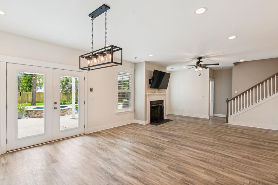 Furnished interior view inside a new home in , Summerville (Image 16). Furnished interior view inside a new home in , Summerville (Image 16).