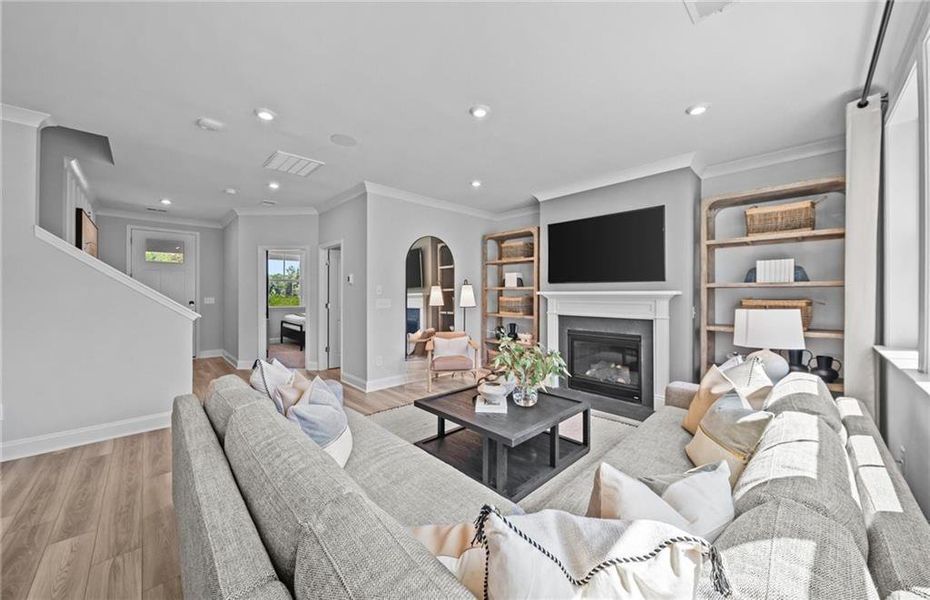 Furnished interior view inside a new home in Linden Grove, Powder Springs (Image 8).