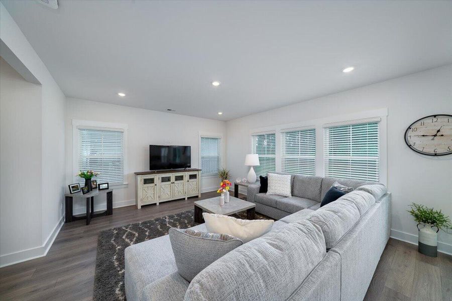 Furnished interior view inside a new home in The Coves at Lakes of Cane Bay, Summerville (Image 14). Furnished interior view inside a new home in The Coves at Lakes of Cane Bay, Summerville (Image 14).