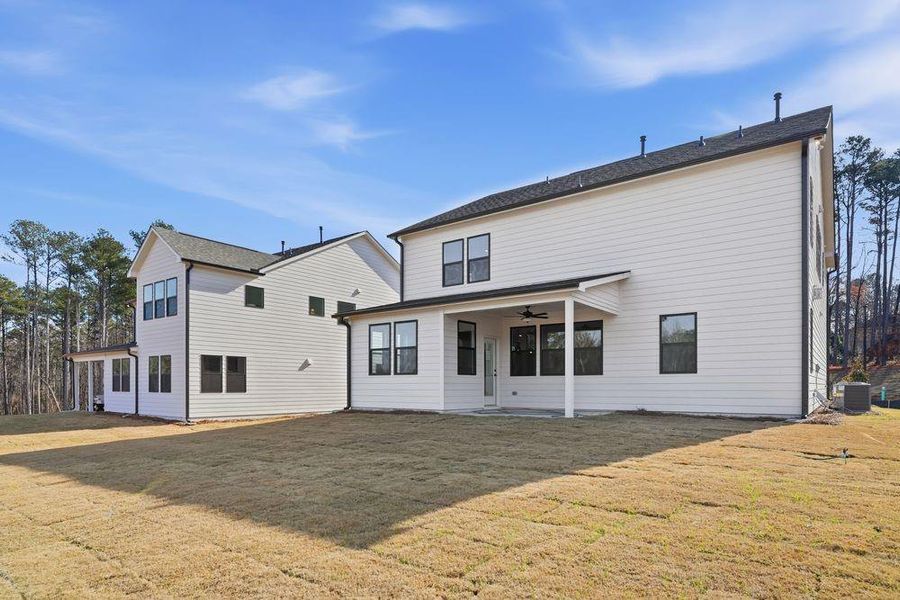 Exterior details and patio area of a home in Reserve at Hickory Walk, Kennesaw (Image 2). Exterior details and patio area of a home in Reserve at Hickory Walk, Kennesaw (Image 2).