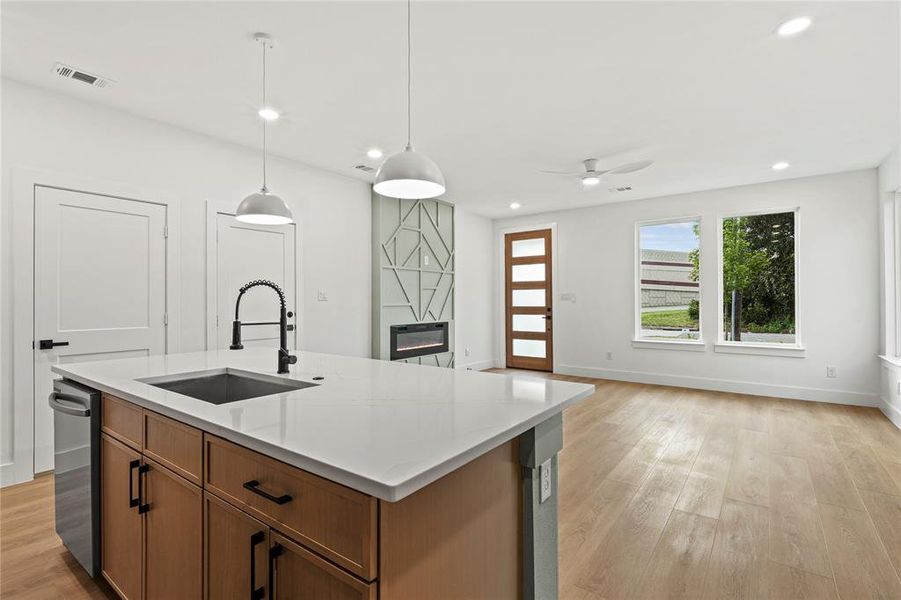 Furnished interior view inside a new home in , Dallas (Image 9).