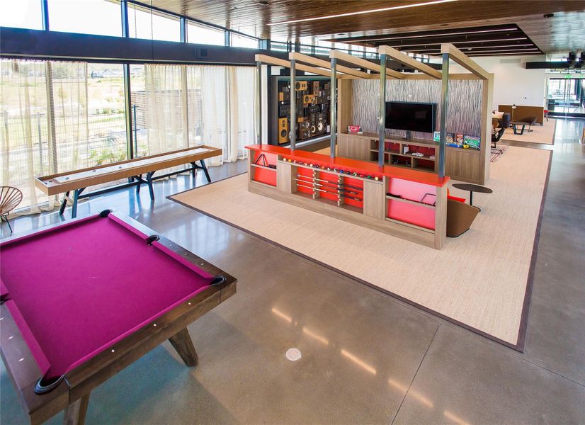 The Union at Easton Park - Nelson Village Pool Table and Shuffle Board