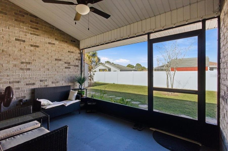 Exterior details and patio area of a home in , Palm Coast (Image 28). Exterior details and patio area of a home in , Palm Coast (Image 28).