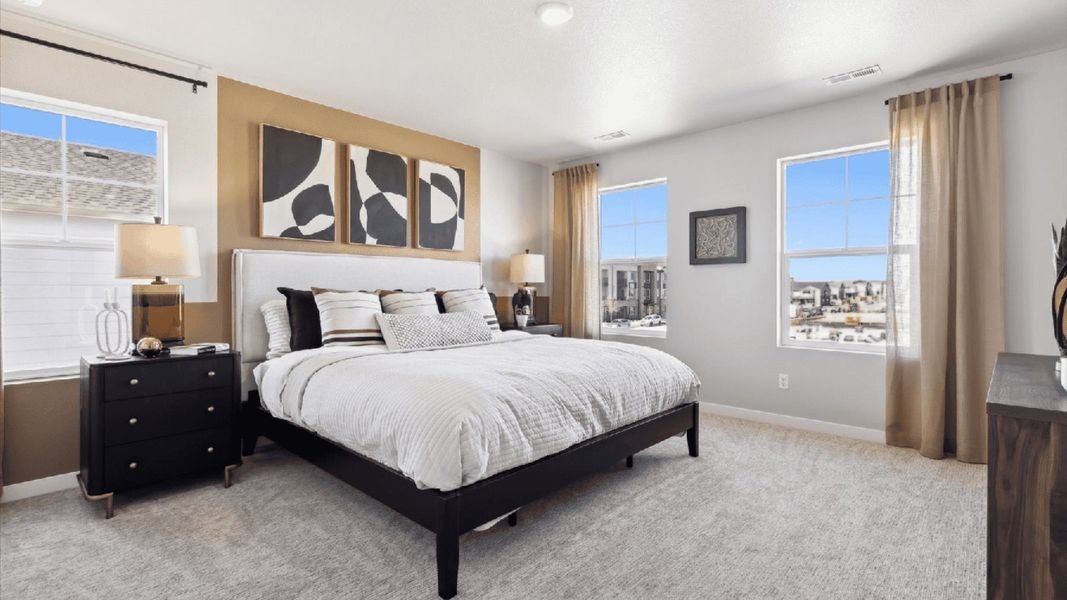 Furnished interior view inside a new home in Horizon Uptown, Aurora (Image 9).