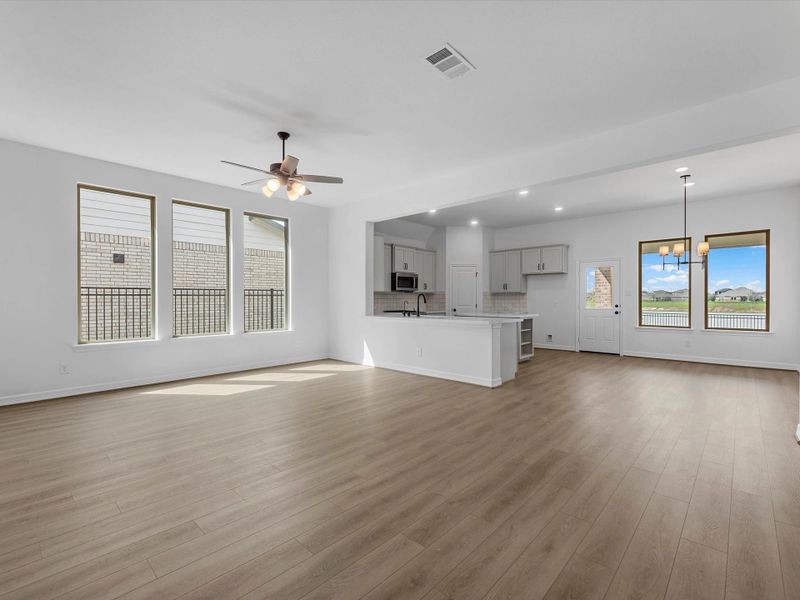 Gathering room. Sample product photo. Actual exterior and interior selections may vary by homesite. Photo may be virtually staged. Gathering room. Sample product photo. Actual exterior and interior selections may vary by homesite. Photo may be virtually staged.