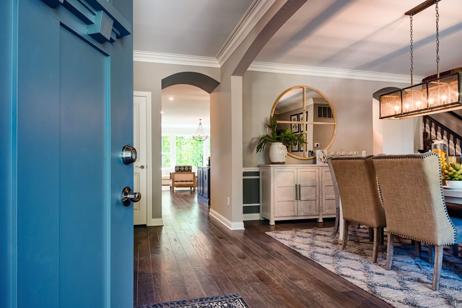 Representative furnished interior of a home built from the Everett by Fischer Homes in Woodberry, Canton (Image 5).