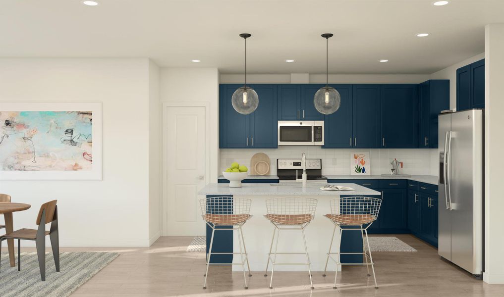 Furnished interior view inside a new home in , Fort Pierce (Image 11).