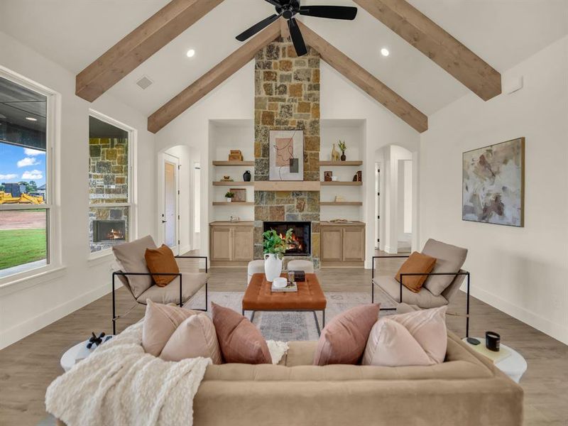 Furnished interior view inside a new home in , Decatur (Image 10).