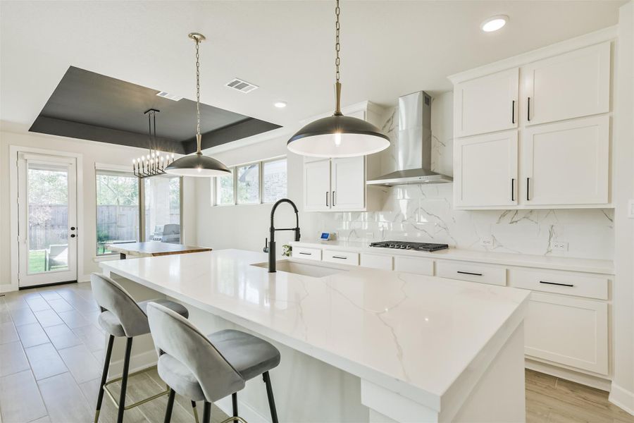 Furnished interior view inside a new home in The Woodlands Hills – 55', Willis (Image 5).