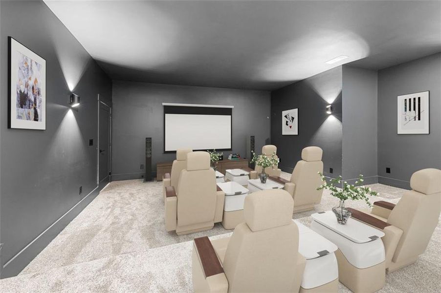 Furnished interior view inside a new home in Timber Rock Manor, Cumming (Image 40).