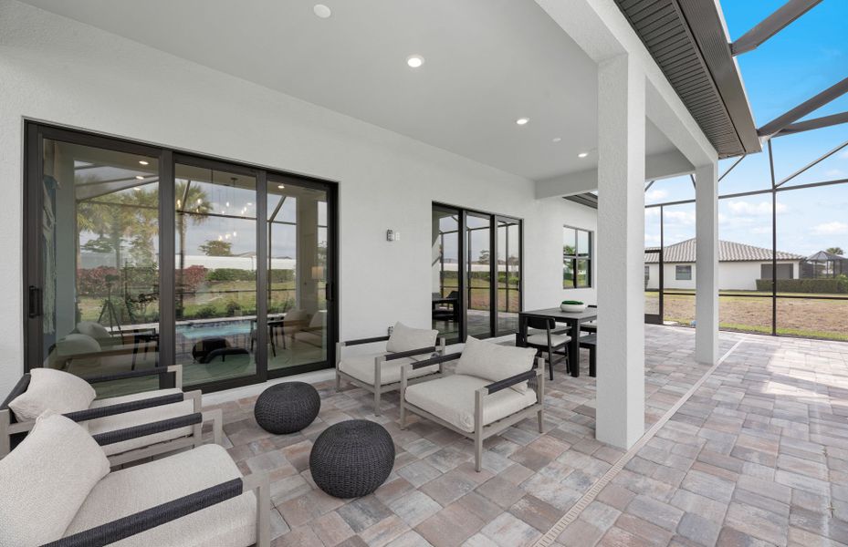 Representative exterior details of a home built from the Prosperity by DiVosta in BeachWalk by Manasota Key, Englewood (Image 4).