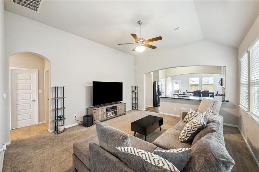 Furnished interior view inside a new home in Sandrock Station, Houston (Image 5). Furnished interior view inside a new home in Sandrock Station, Houston (Image 5).