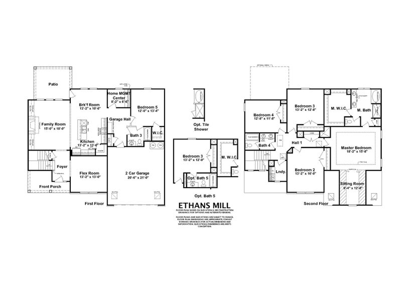 The Ethans Mill Floorplan | 5 bedrooms and space for everything