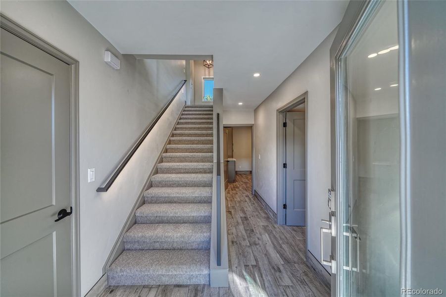 Lighting package includes lighted handrail