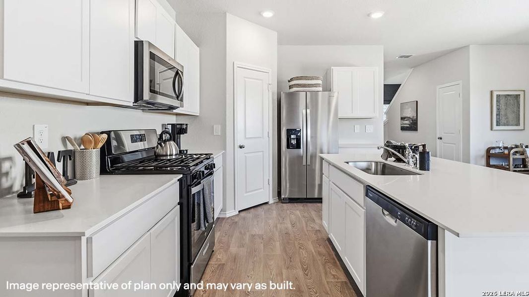 Furnished interior view inside a new home in Riverstone at Westpointe, San Antonio (Image 24).