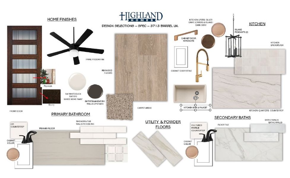Sample of building materials used in homes in Sandbrock Ranch, Aubrey (Image 13). Sample of building materials used in homes in Sandbrock Ranch, Aubrey (Image 13).