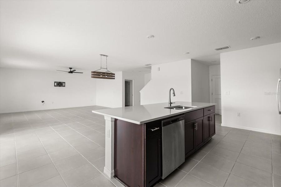 Furnished interior view inside a new home in Parkside at Cherry Lake, Groveland (Image 6). Furnished interior view inside a new home in Parkside at Cherry Lake, Groveland (Image 6).