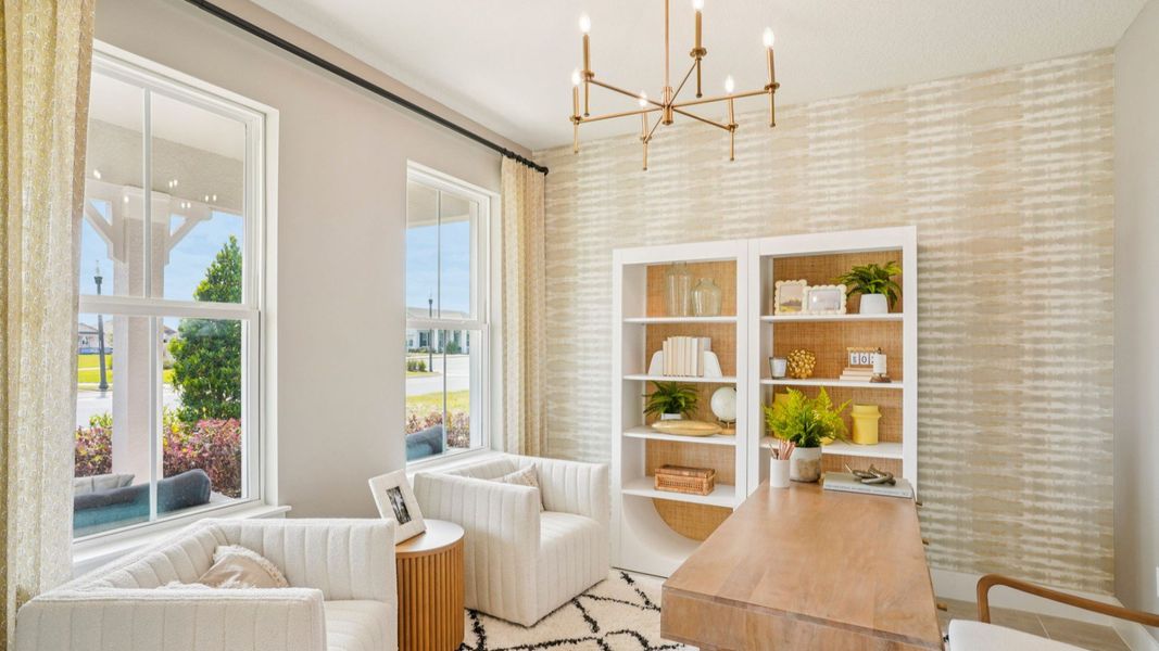 Representative furnished interior of a home built from the Tupelo by DRB Homes in Lakeside at Satilla, St. Cloud (Image 13).