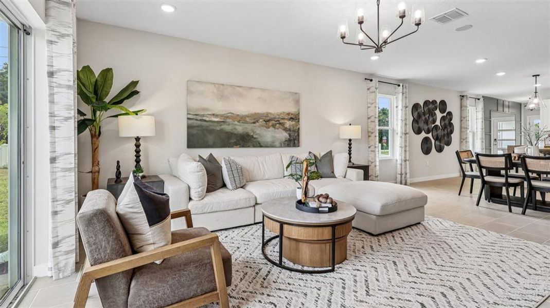 Furnished interior view inside a new home in Liberty Trace, Haines City (Image 17).