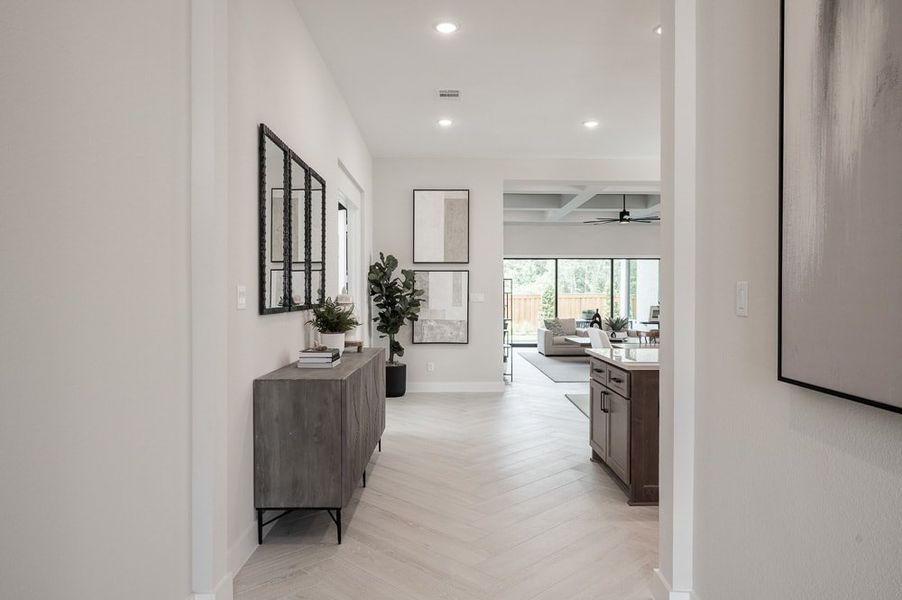 Representative furnished interior of a home built from the Carignan by Tri Pointe Homes in Bridgeland, Cypress (Image 5).