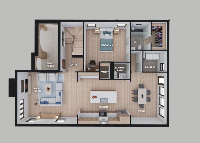 2D floor plan layout of this home in , Dallas, TX (Image 3). 2D floor plan layout of this home in , Dallas, TX (Image 3).