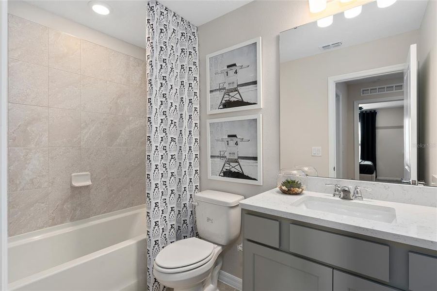 Furnished interior view inside a new home in EverBe, Orlando (Image 12).