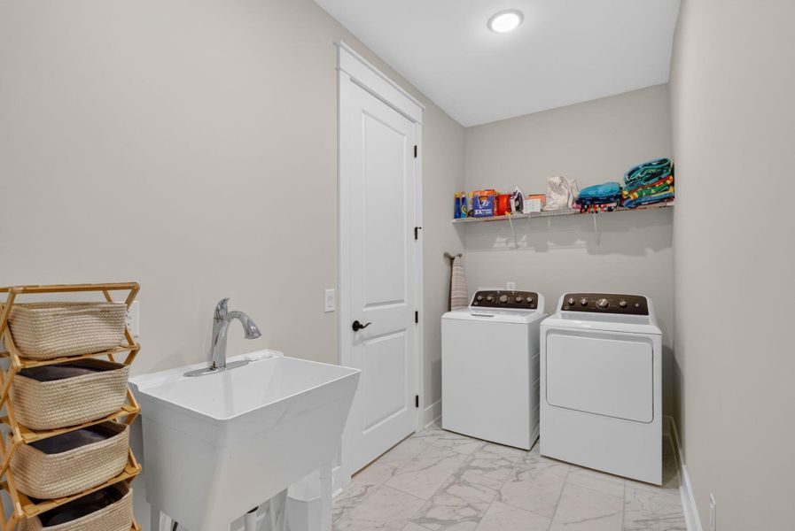 Furnished interior view inside a new home in K. Hovnanian's® Four Seasons at Lakes of Cane Bay, Summerville (Image 42).