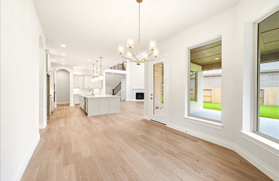 Spacious, unfurnished interior of a new home in The Woodlands Hills 65′, Willis (Image 23).